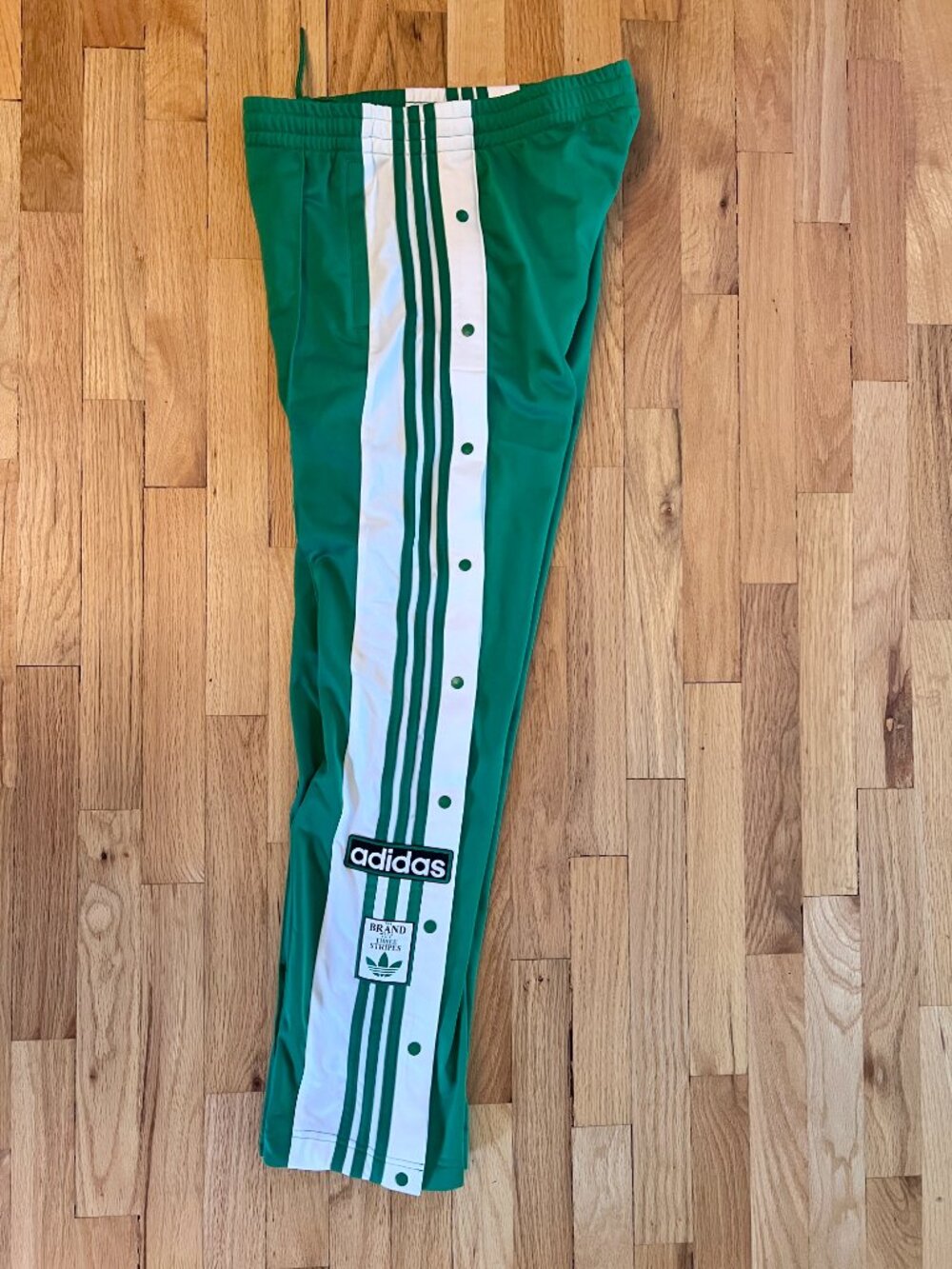 NWT adidas Women's Green White Adibreak Original Pant Size XS